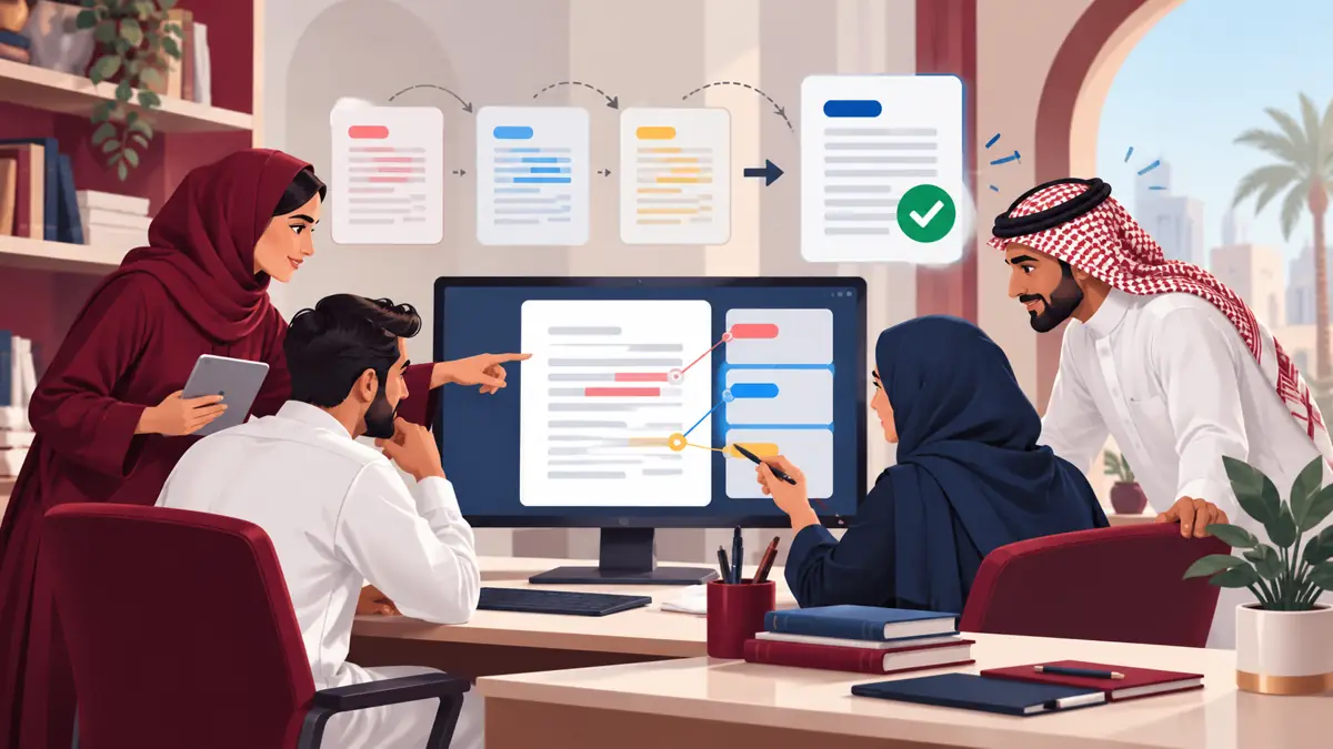 العمل على مستند مشترك دون ضياع النسخة النهائية العمل على مستند مشترك دون ضياع النسخة النهائية