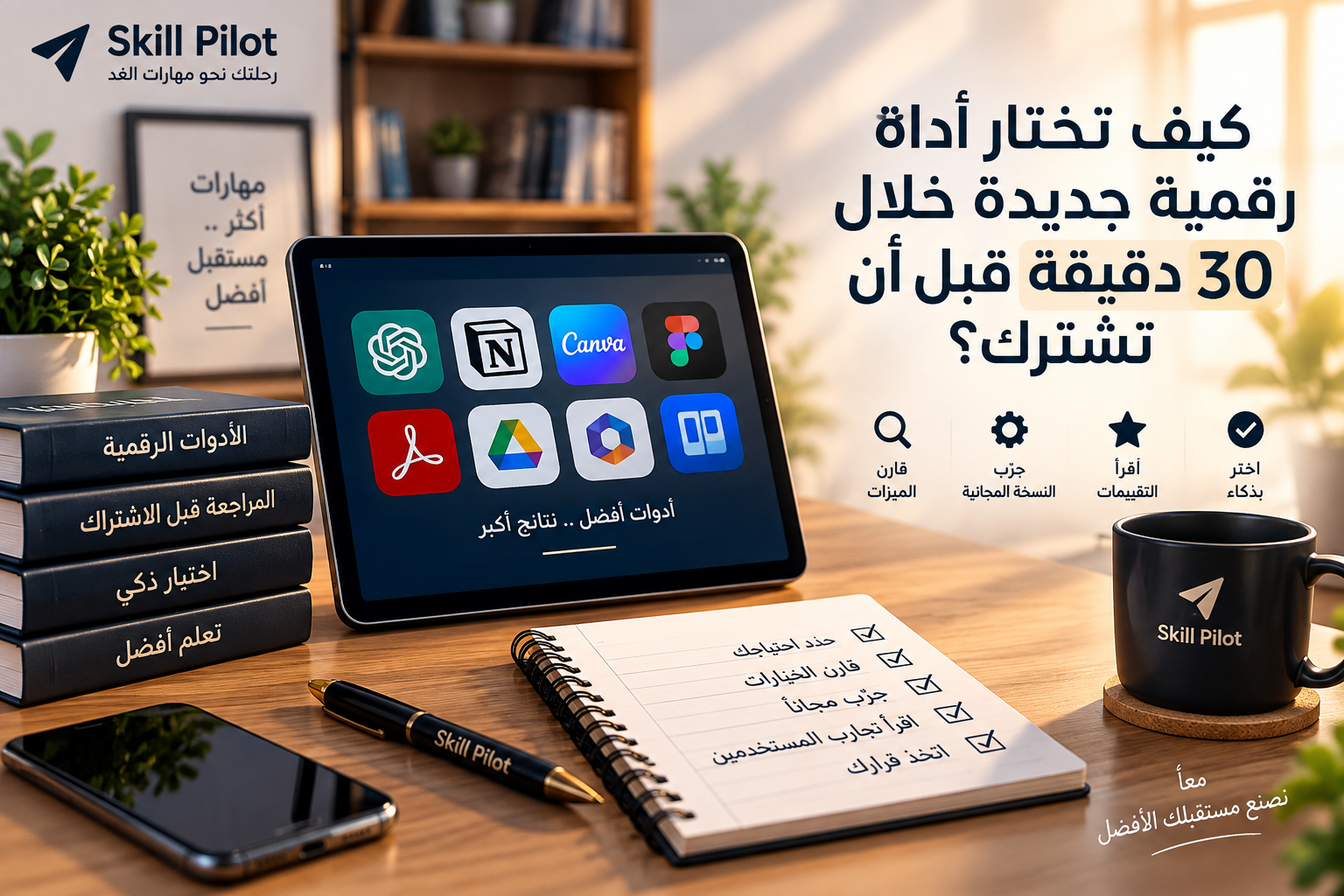 كيف تختار أداة رقمية مناسبة؟ إطار عملي يمنعك من إضاعة الوقت والمال